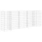 vidaXL H-Shaped Gabion Planter Steel Wire 102.4"x15.7"x39.4"