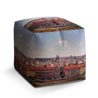 Sablio Taburet Cube Praha - 60x60x60 cm