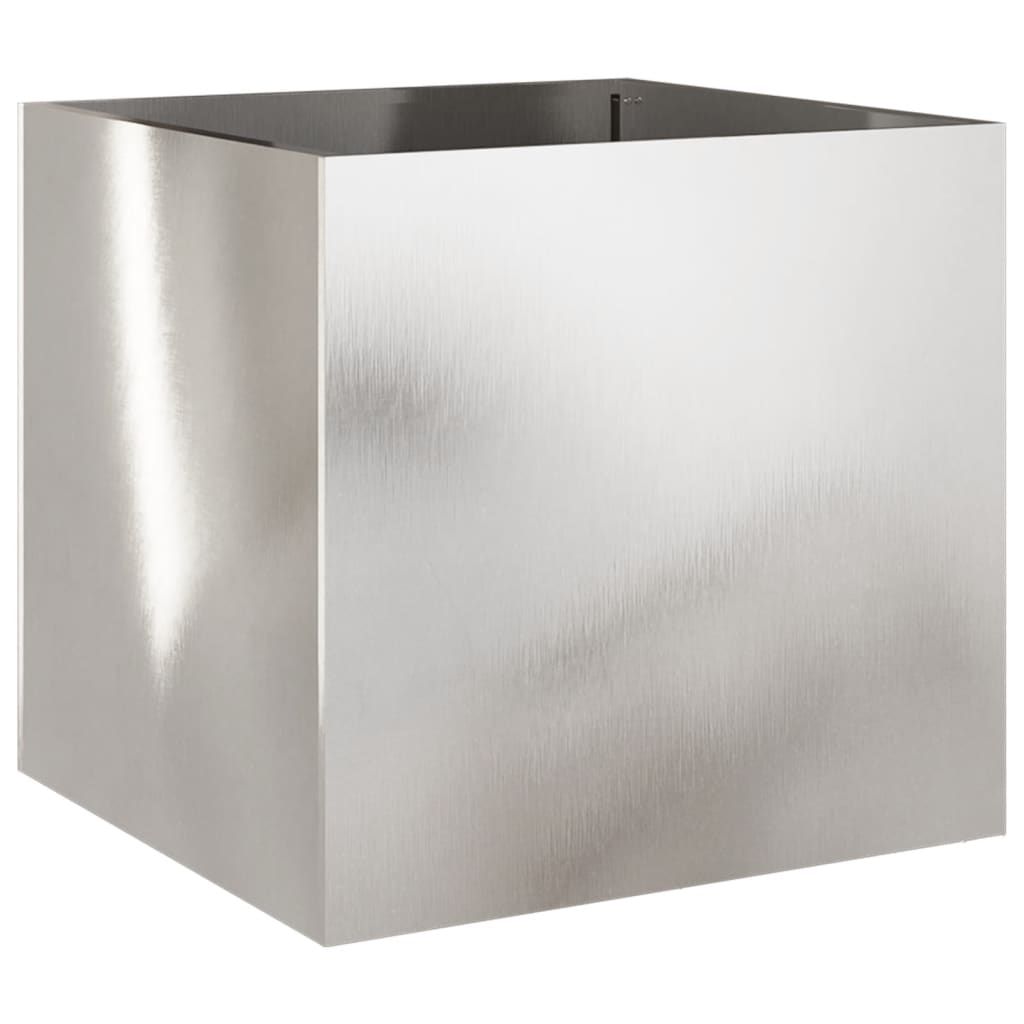 vidaXL Planter Silver 19.3"x18.5"x18.1" Stainless Steel