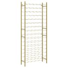 vidaXL Wine Rack for 96 Bottles Gold Metal