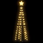 vidaXL Christmas Cone Tree Warm White 84 LEDs 2x5 ft