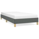 vidaXL Bed Frame without Mattress Dark Grey 100x203 cm Twin XL Fabric