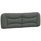 vidaXL Headboard Cushion "Hvar" Dark Gray 60.2" Fabric