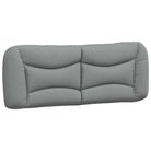 vidaXL Headboard Cushion "Hvar" Light Gray 53.9" Fabric