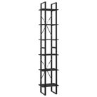 vidaXL 6-Tier Book Cabinet Gray 15.7"x11.8"x82.7" Engineered Wood