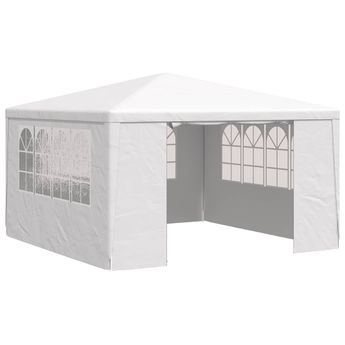 vidaXL Professional Party Tent with Side Walls 13.1'x13.1' White 0.3 oz/ftÂ²