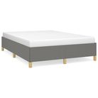 vidaXL Bed Frame without Mattress Dark Gray 53.9"x74.8" Full Fabric