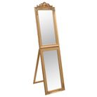 vidaXL Free-Standing Mirror Gold 45x180 cm