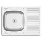 vidaXL Kitchen Sink with Drainer Set Silver 31.5"x23.6"x6.1" Stainless Steel