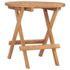 vidaXL Folding Patio Table 19.7"x19.7"x19.7" Solid Teak Wood