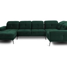 NABBI Noventa U Corner sofa u dark green