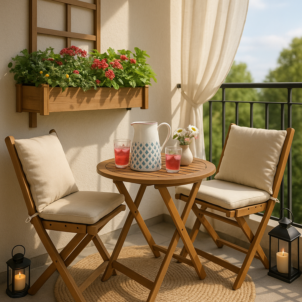A modern balcony paradise
