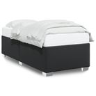 vidaXL Bed Frame without Mattress BlackÂ Twin Faux Leather