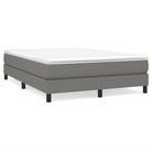 vidaXL Box Spring Bed Frame Dark Gray Queen Fabric (US Only)