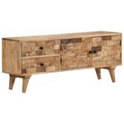 vidaXL TV Cabinet with 2 Drawers 110x30x45 cm Solid Wood Mango
