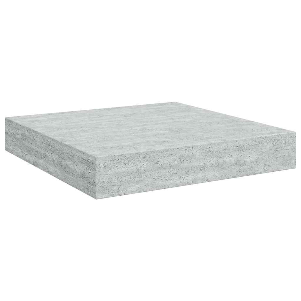 vidaXL Floating Wall Shelf Concrete Gray 9.1"x9.3"x1.5" MDF