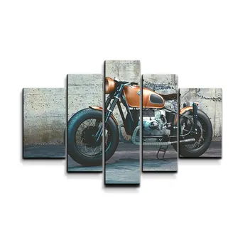 Sablio Obraz - 5-dílný Motorka - 125x90 cm
