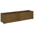 vidaXL Garden Planter Honey Brown 78.7"x19.7"x19.7" Solid Wood Pine