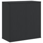 vidaXL Garden Cushion Box PE Rattan 100x49x103.5 cm Black