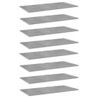 vidaXL Bookshelf Boards 8 pcs Concrete Grey 80x30x1.5 cm Engineered Wood