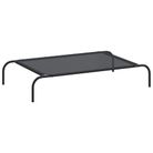 vidaXL Elevated Dog Bed Black L Textilene