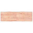vidaXL Table Top Light Brown 63"x19.7"x(0.8"-1.6") Treated Solid Wood Live Edge