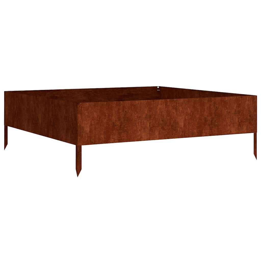 vidaXL Garden Raised Bed 39.4"x39.4"x13.2" Corten Steel