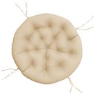 vidaXL Round Cushion Beige Ø 100 x11 cm Oxford Fabric