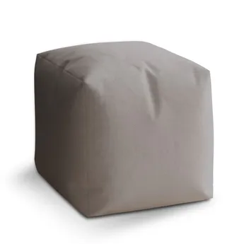Sablio Taburet Cube Šedá - 60x60x60 cm