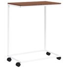vidaXL Side Table with Wheels White 55x35x70 cm Engineered Wood