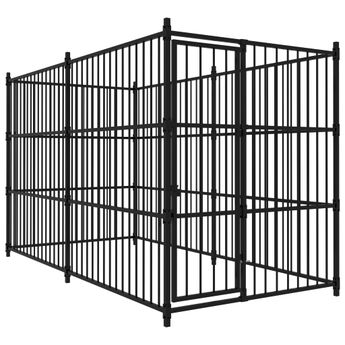 vidaXL Outdoor Dog Kennel 118.1"x59.1"x72.8"
