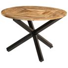 vidaXL Dining Table Ã43.3"x29.5" Solid Wood Rough Mango