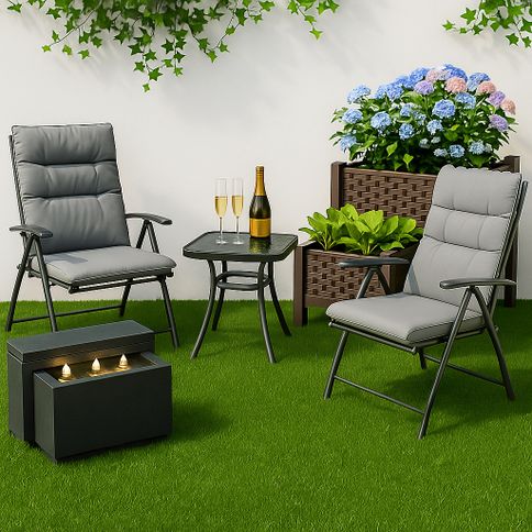 Modern relaxation on the terrace