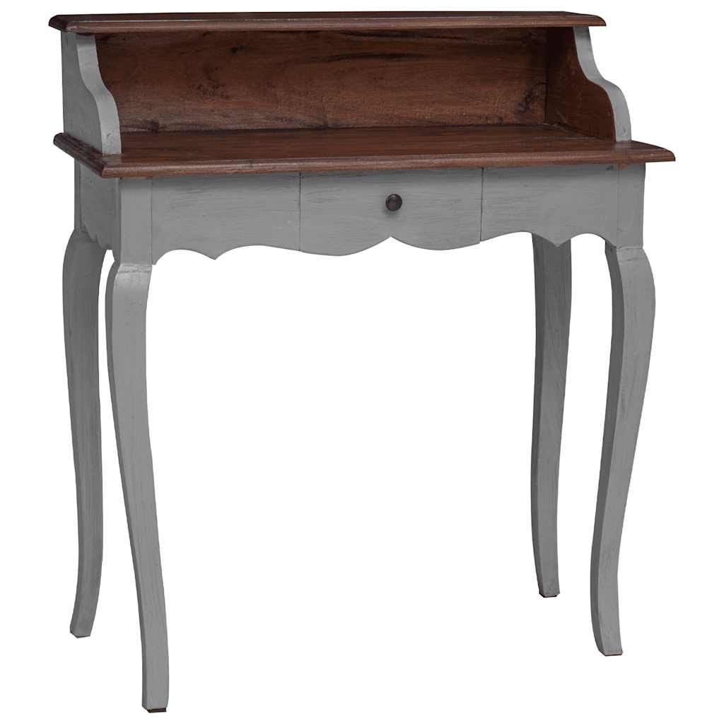 vidaXL Writing Desk Solid Mahogany Wood 31.5"x15.7"x36.2"