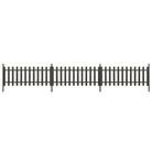 vidaXL Picket Fence with Posts 3 pcs WPC 614x80 cm