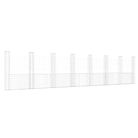 vidaXL U-shape Gabion Basket with 8 Posts Iron 860x20x200 cm