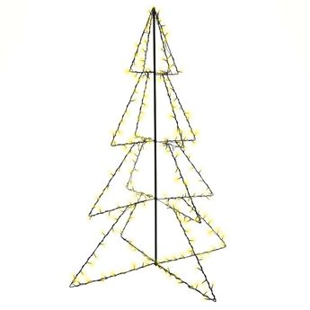 vidaXL Christmas Cone Tree 240 LEDs Indoor and Outdoor 45.3"x59.1"