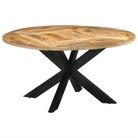 vidaXL Dining Table Ã59.1"x29.9" Solid Rough Wood Mango