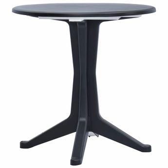 vidaXL Patio Table Anthracite 27.6" Plastic