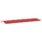 vidaXL Garden Bench Cushion Red 78.7"x19.7"x2.8" Oxford Fabric