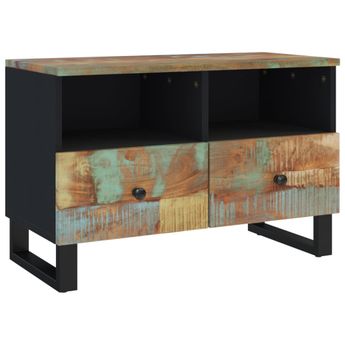 vidaXL TV Stand 27.6"x13"x18.1" Solid Wood Reclaimed