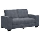 vidaXL 2-Seater Sofa Dark Gray 63.0"x30.7"x33.1" Velvet