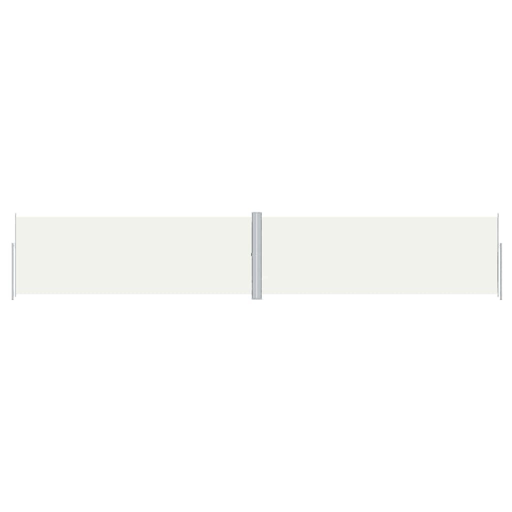 vidaXL Retractable Side Awning Cream 70.9"x393.7"
