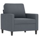 vidaXL Sofa Chair Dark Grey 60 cm Velvet