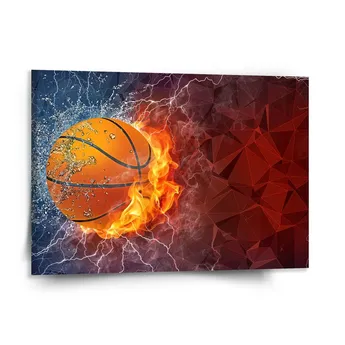 Sablio Obraz Basketbalový míč - 150x110 cm