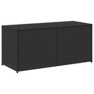vidaXL Garden Storage Box Black 74.8 Gal Poly Rattan