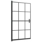 vidaXL Shower Enclosure ESG 31.5"x55.1" Black