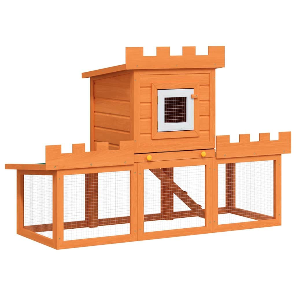 vidaXL Outdoor Large Rabbit Hutch House Pet Cage Single House