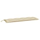 vidaXL Garden Bench Cushion Beige 150x50x7 cm Oxford Fabric