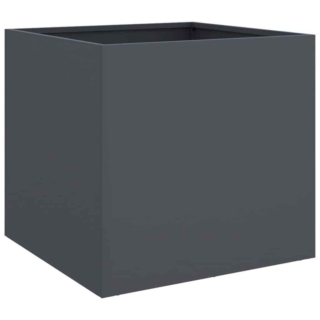 vidaXL Planter Anthracite 16.5"x15.7"x15.4" Steel